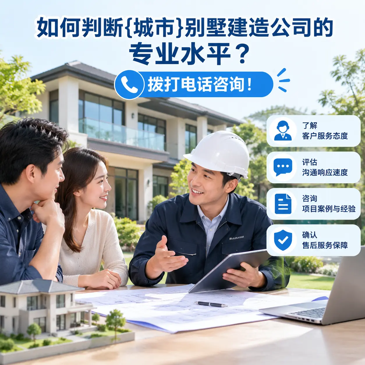 如何判断镇远别墅建造公司的专业水平?拨打电话咨询!